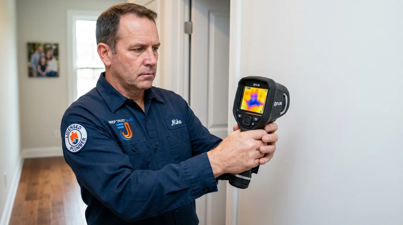 Thermal imaging leak detection by Johns Plumbing LLC in Remsen