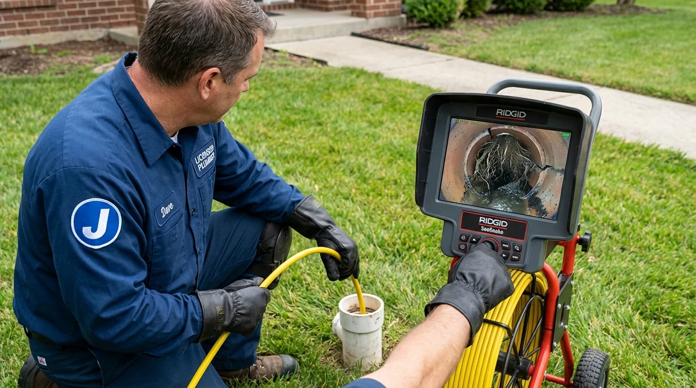Sewer camera inspection being performed by Johns Plumbing LLC in Remsen